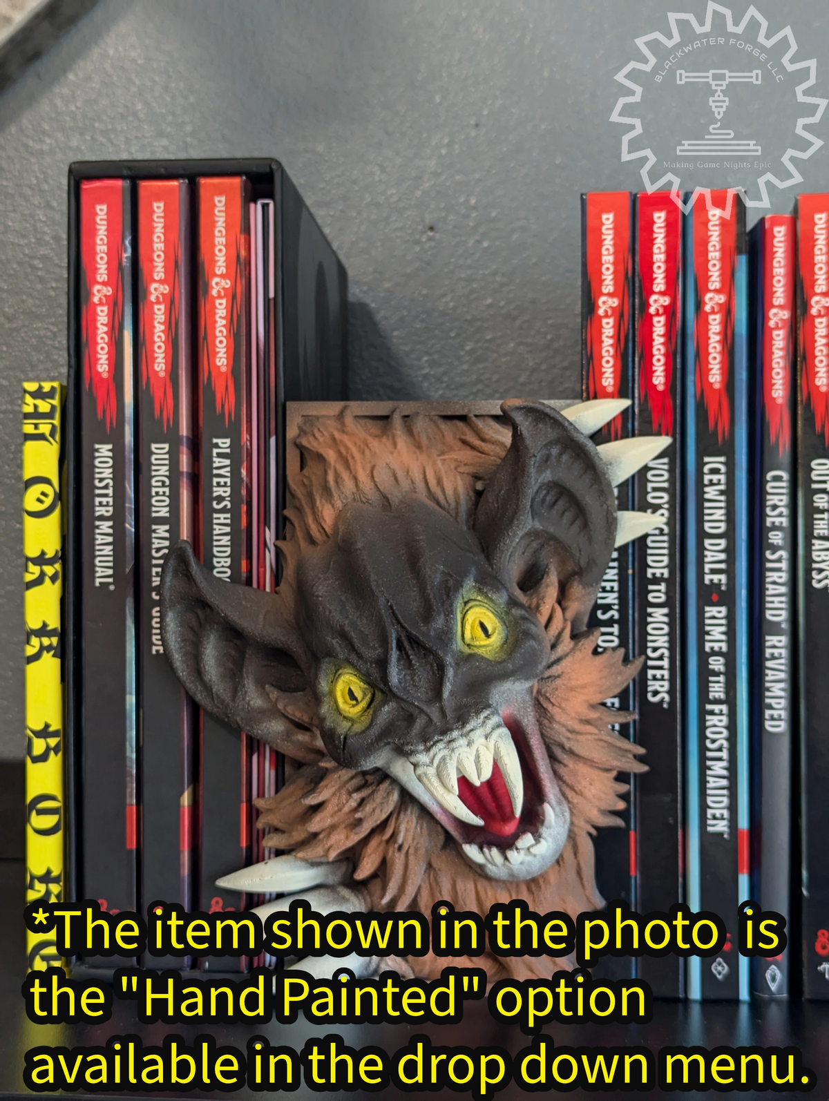 Vampire Bat Monster 3D Printed Book Nook- Miniatures of Madness- Step into the Shadowy Realms of Dark Fantasy!