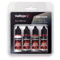 Vallejo Game Color: Paint Set - Silver Non Metallic Metal (4)