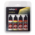 Vallejo Game Color: Paint Set - Gold Non Metallic Metal (4)