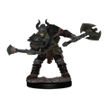 Pathfinder Battles: Half-Orc Barbarian Male