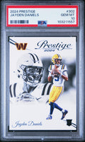 Graded 2024 Panini Prestige Jayden Daniels #302 Rookie RC Football Card PSA 10 Gem Mint