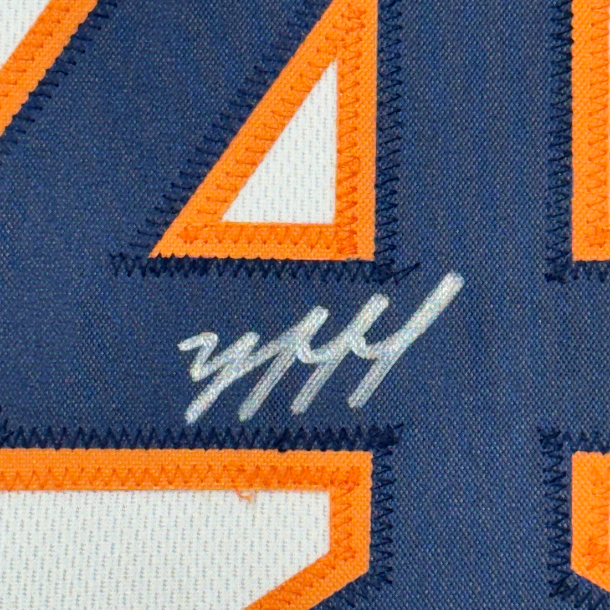 Framed Autographed/Signed Yordan Alvarez 35x39 Houston White Baseball Jersey JSA COA