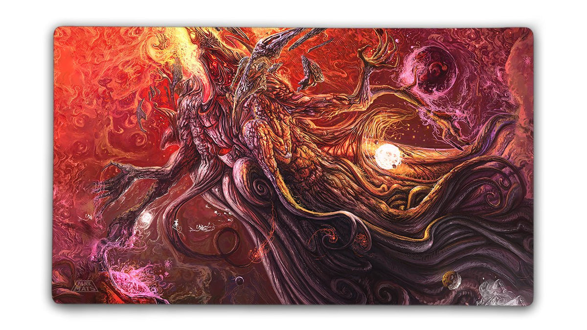 A God Above All Gods Playmat