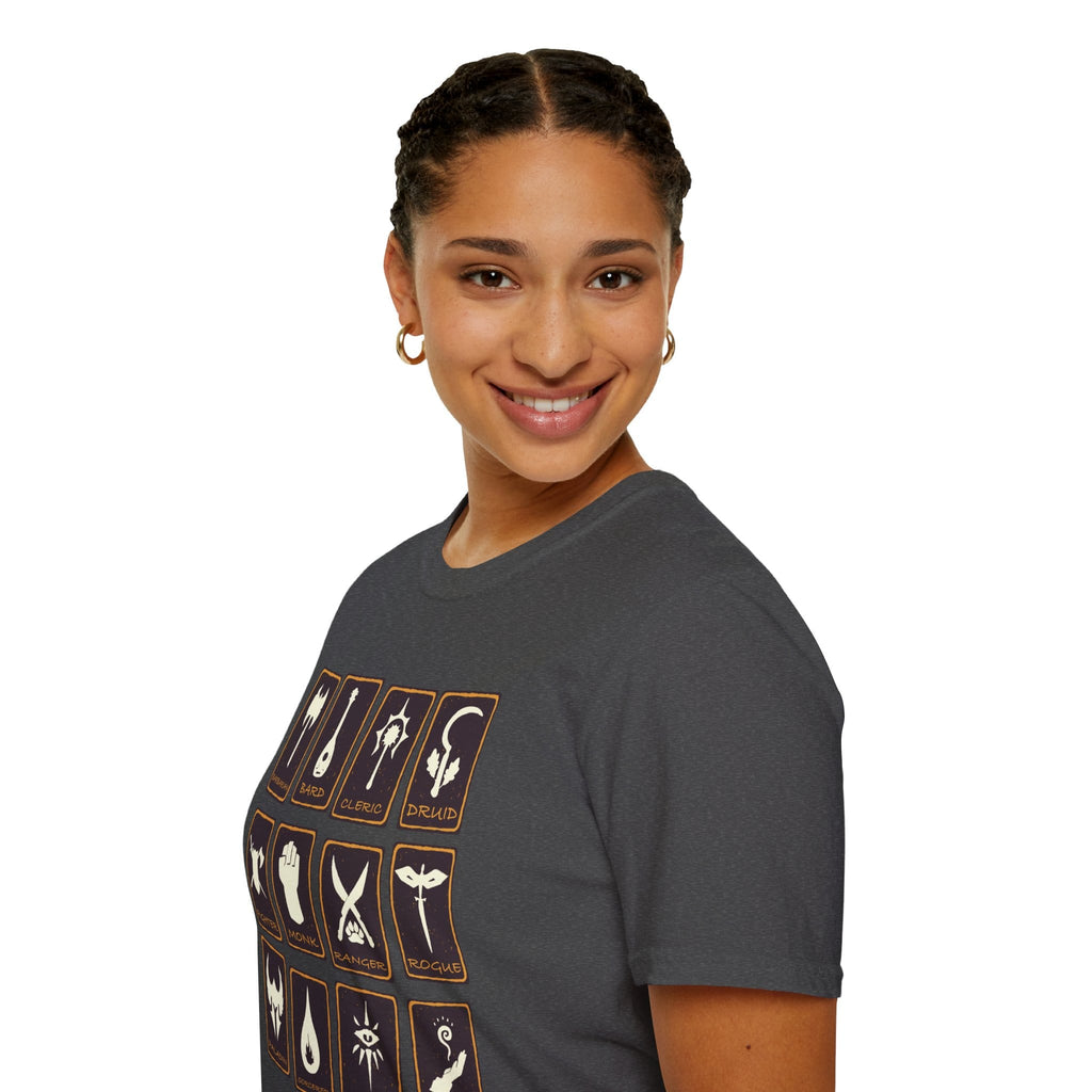 All D&D Classes Tarot T-Shirt