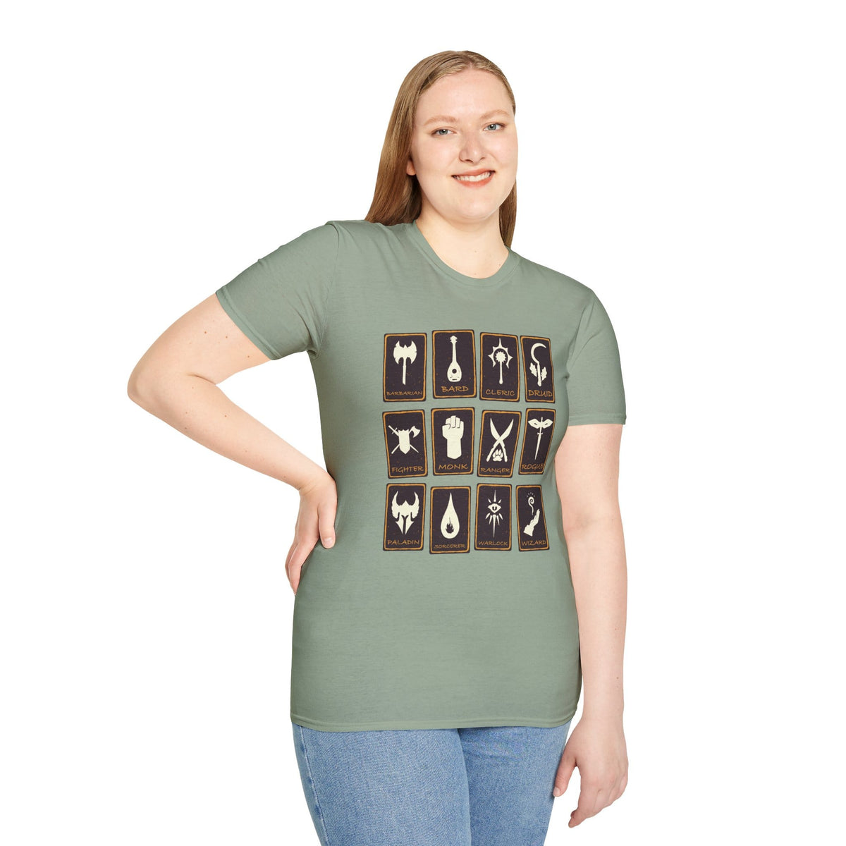 All D&D Classes Tarot T-Shirt