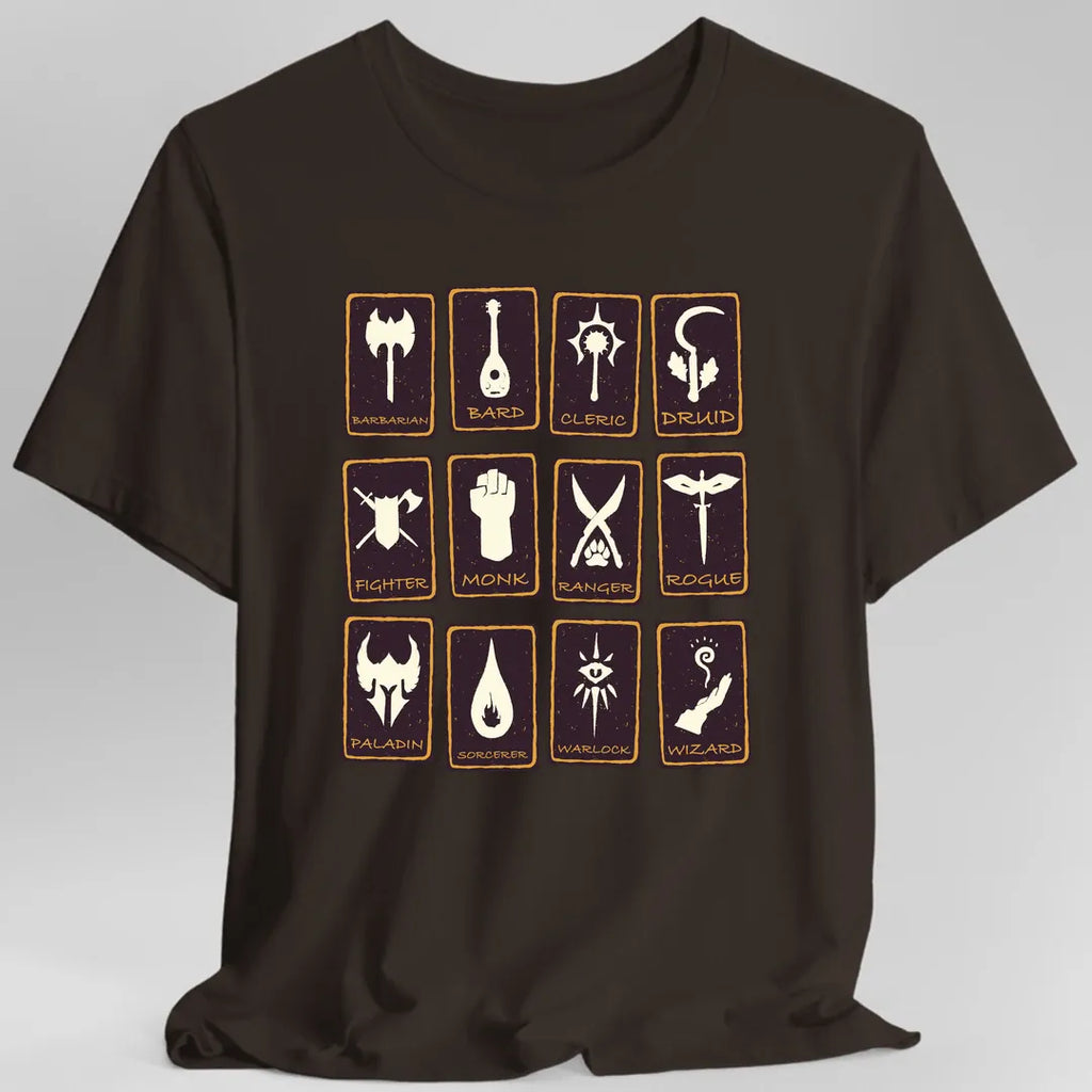 All D&D Classes Tarot T-Shirt