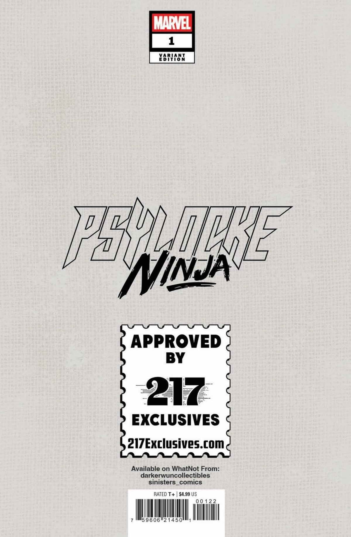 Psylocke: Ninja #1 Joseph Michael Lisner Exclusive Virgin Var (01/21/2026)