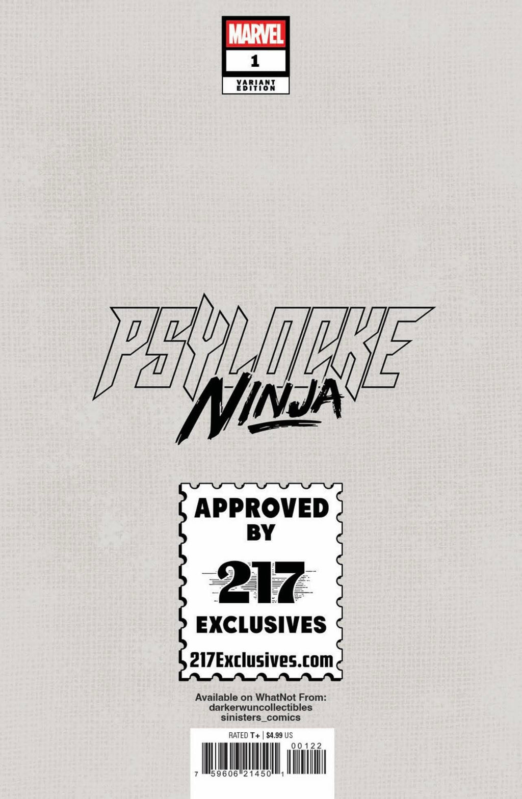 Psylocke: Ninja #1 Joseph Michael Lisner Exclusive Var (01/21/2026)