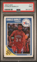 Graded 1989 Fleer Charles Barkley #113 Basketball Card PSA 9 Mint