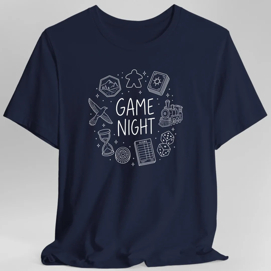Board Game Night Doodle T-shirt