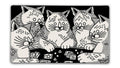 Cat Game Night Playmat