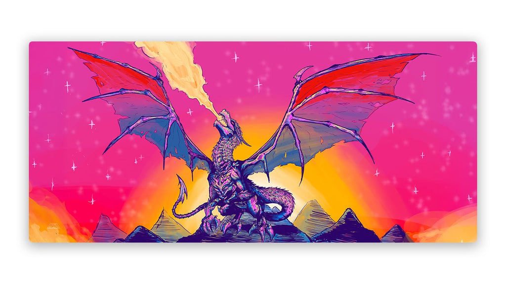 Chromatic Dragon Full Table Stitched Playmat