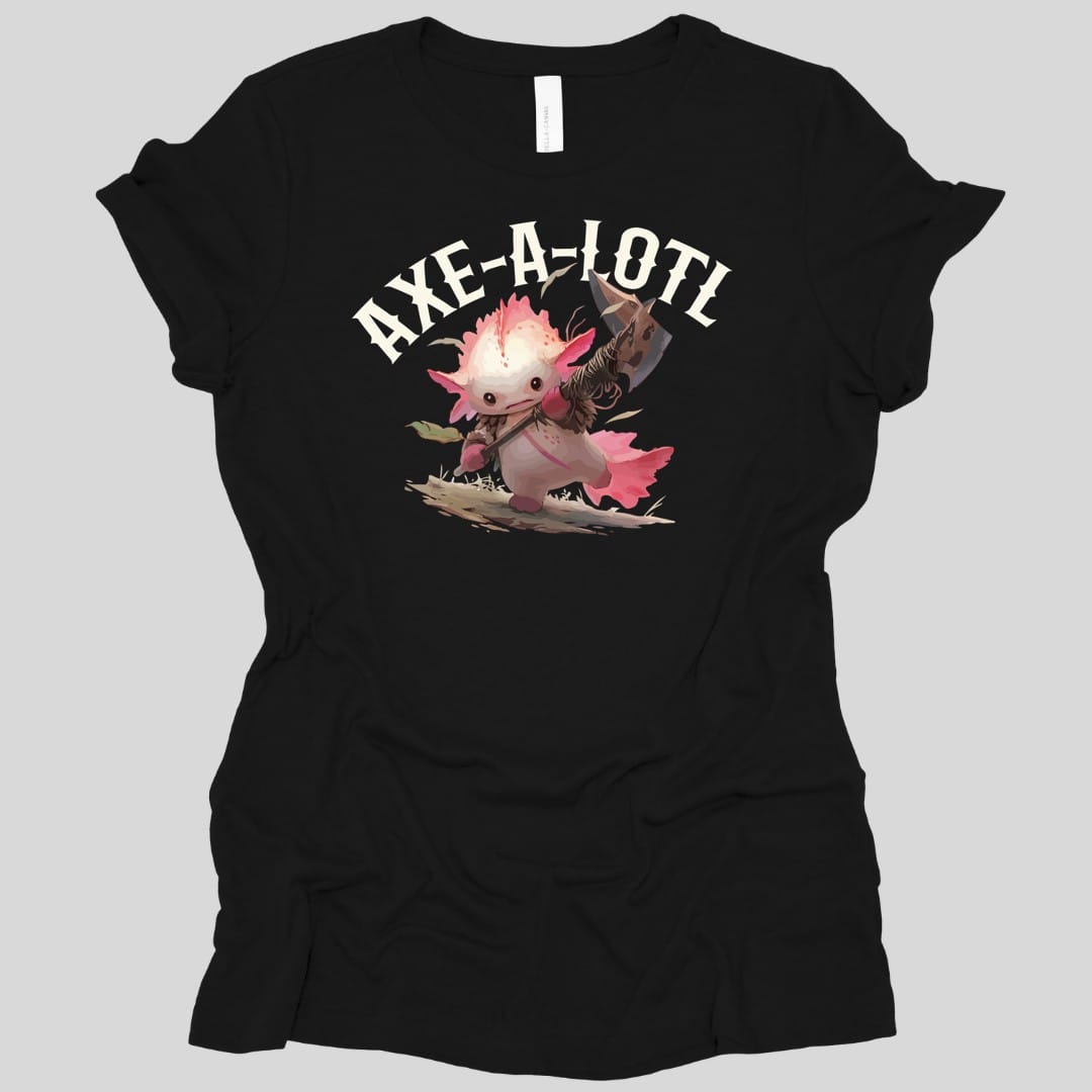 Axe-A-Lotl Funny Axolotl D&D Women's T-shirt