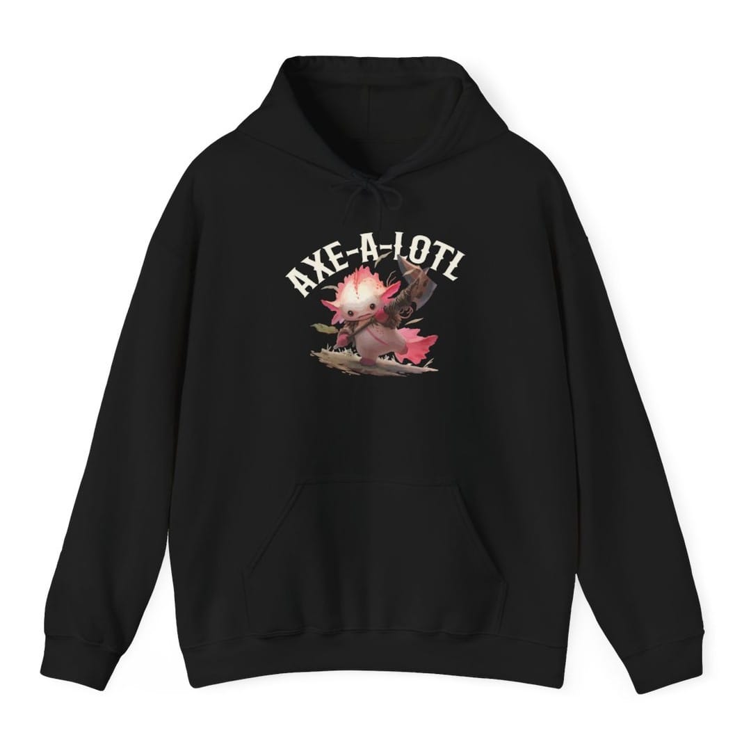 Axe-A-Lotl Funny Axolotl D&D Hoodie