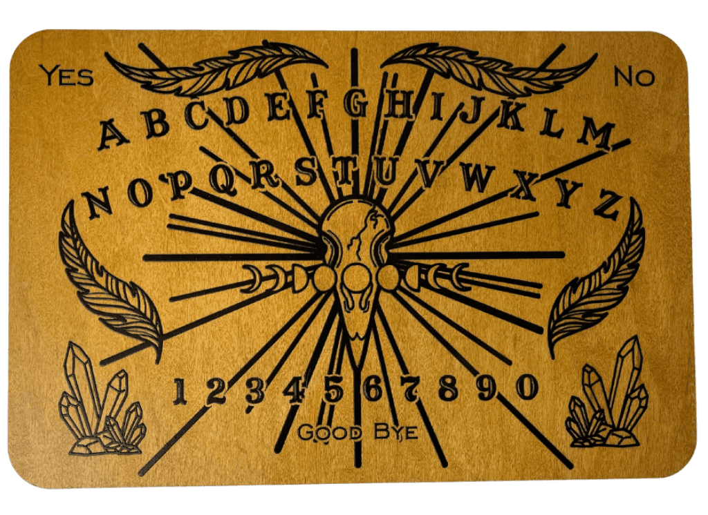 Small Crow & Crystal Spirit Board - Black