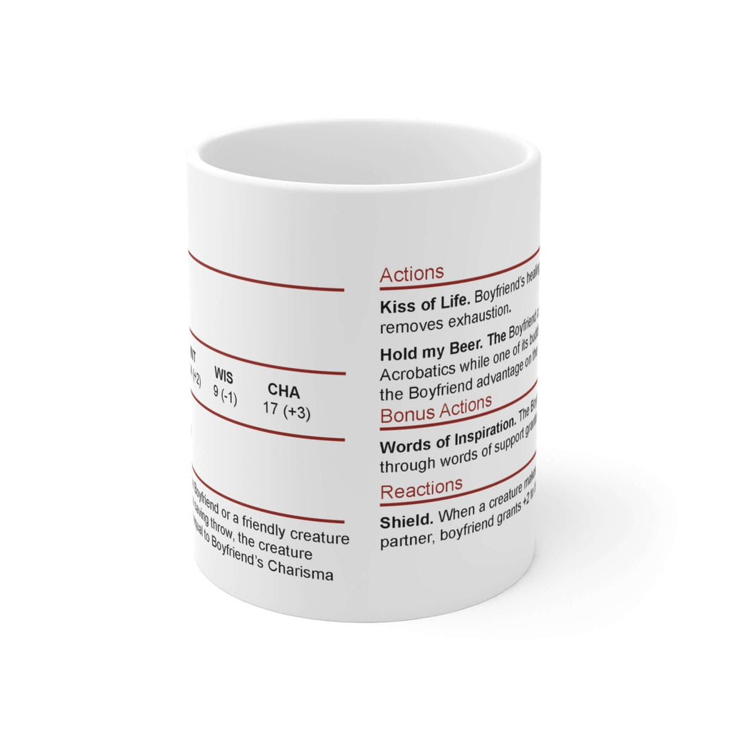 D&D Boyfriend Stat Block Mug