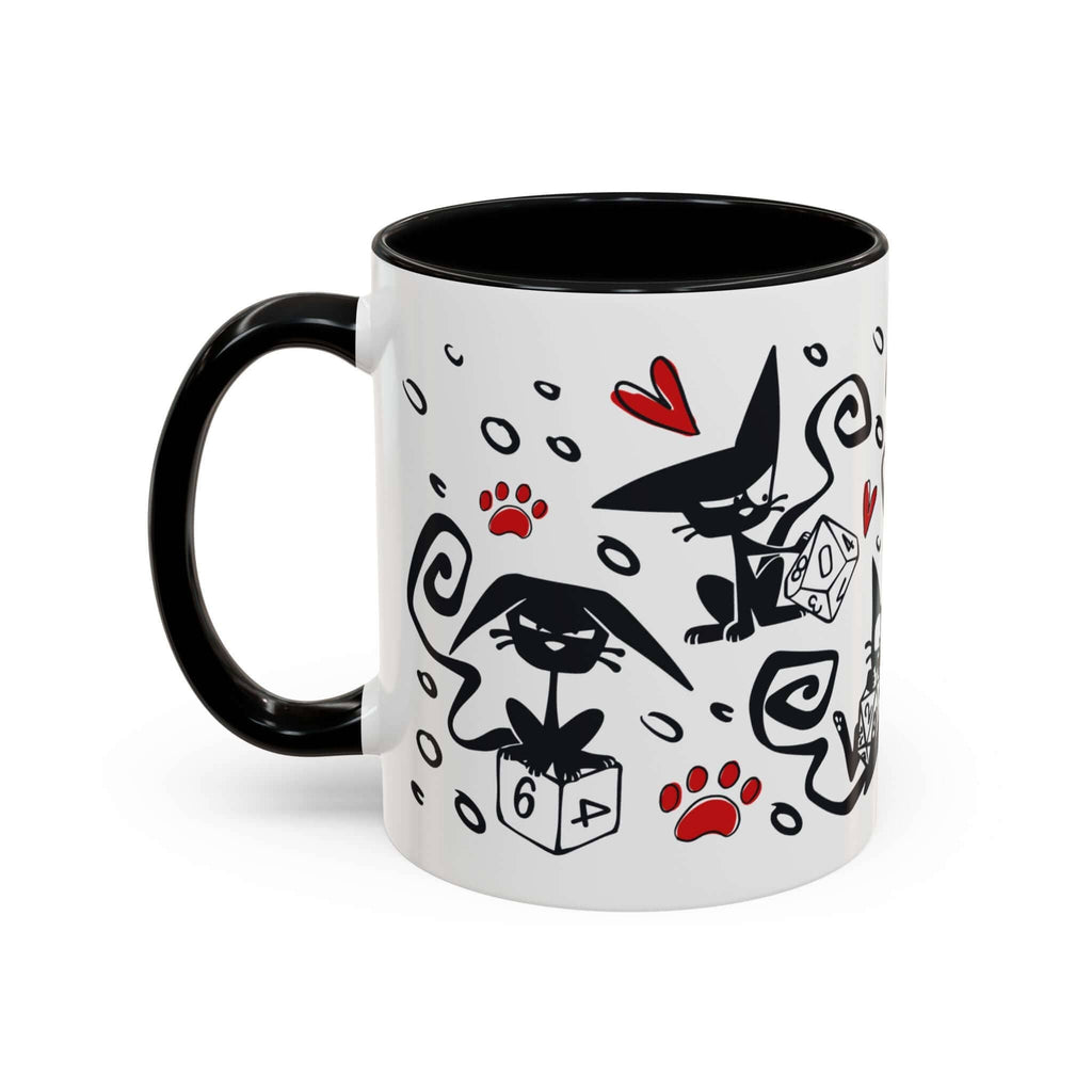 D&D Cat Dice Mug