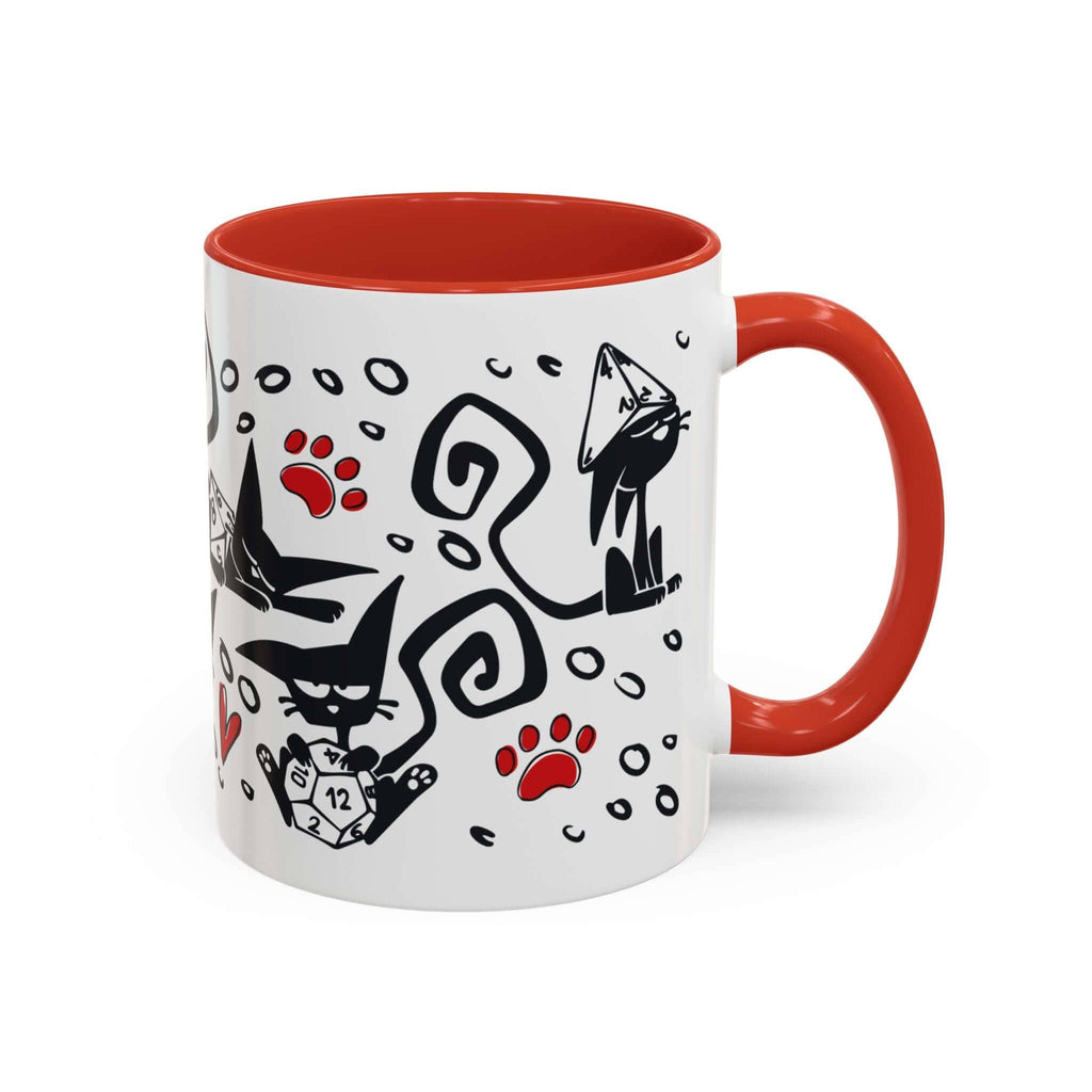 D&D Cat Dice Mug