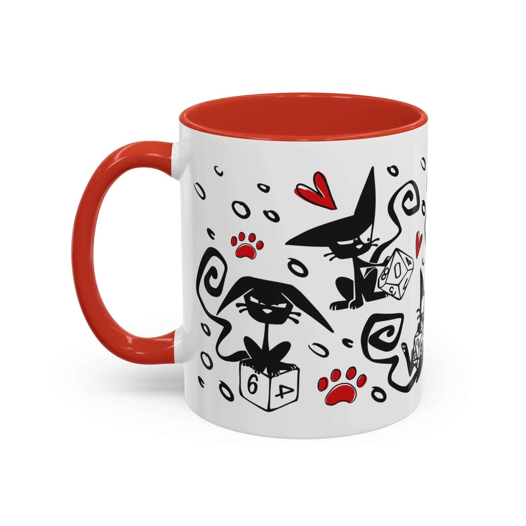 D&D Cat Dice Mug