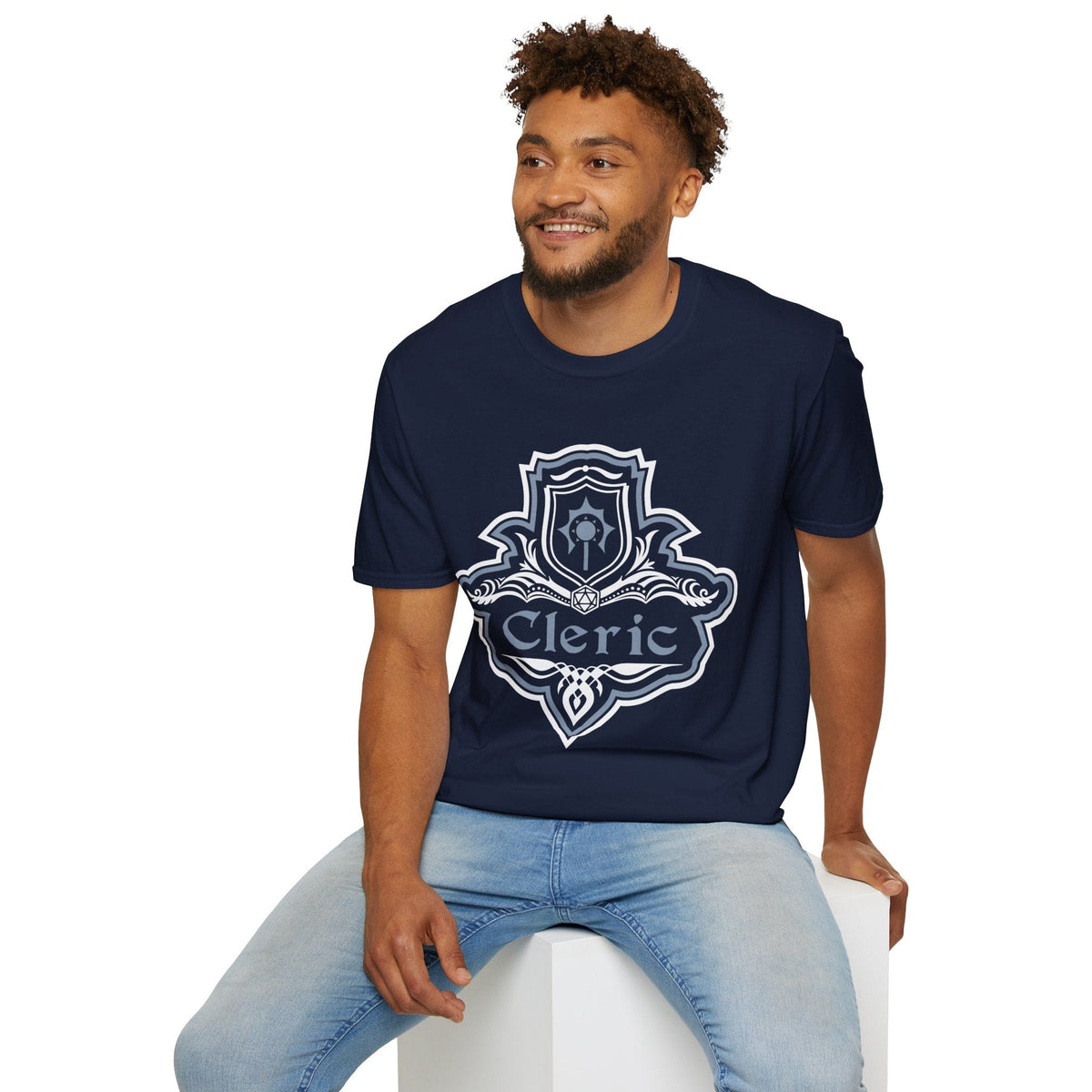 D&D Cleric Class Fancy Emblem T-Shirt