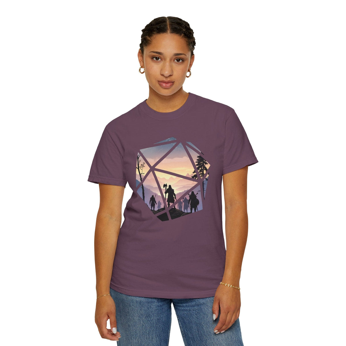 D&D D20 Landscape T-shirt - Comfort Colors