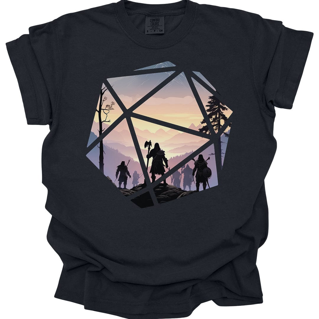 D&D D20 Landscape T-shirt - Comfort Colors