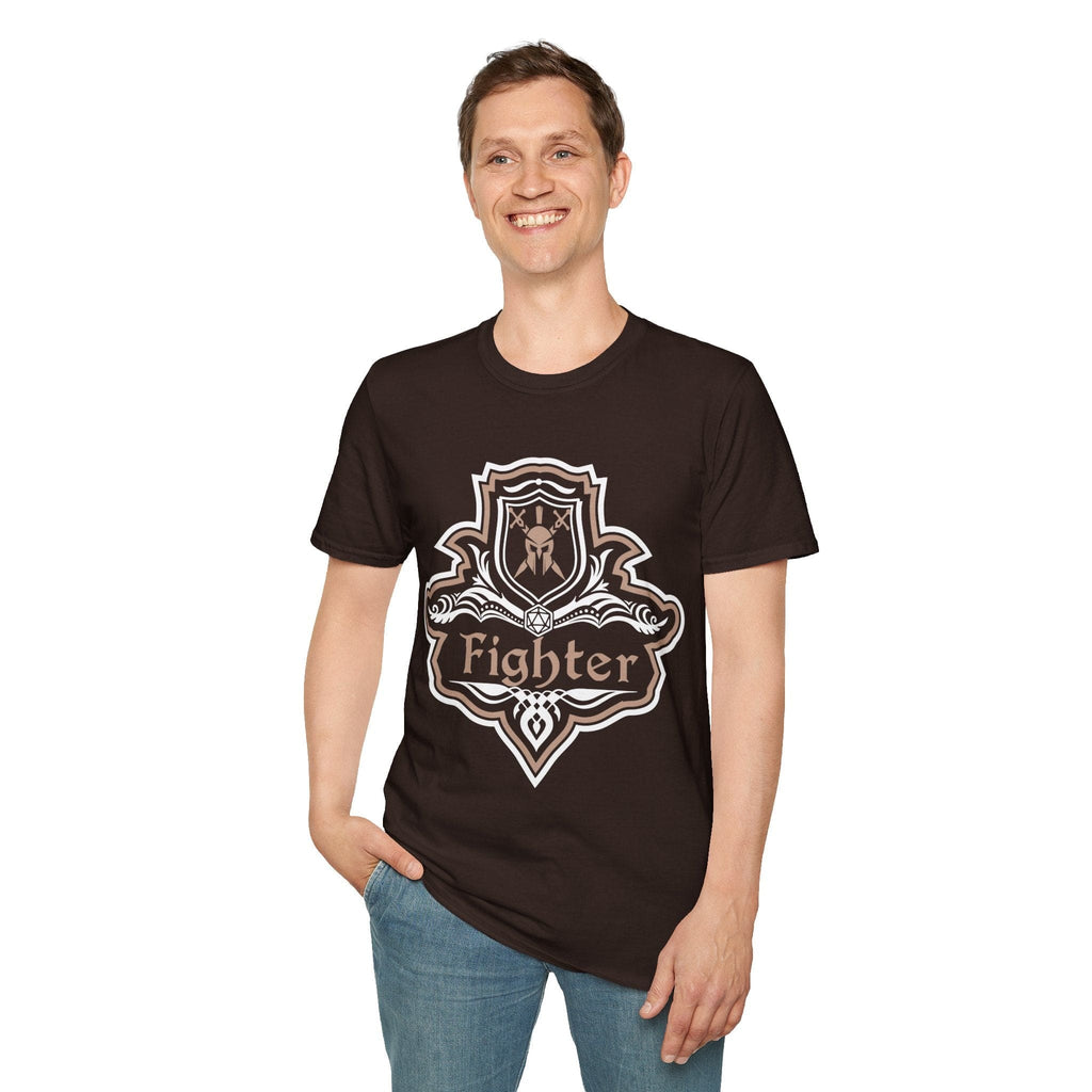 D&D Fighter Class Fancy Emblem T-Shirt