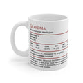 D&D Grandma Stat Block Mug