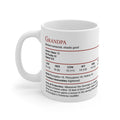 D&D Grandpa Stat Block Mug