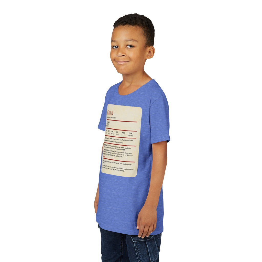 D&D Kids Shirt Child Stat Block