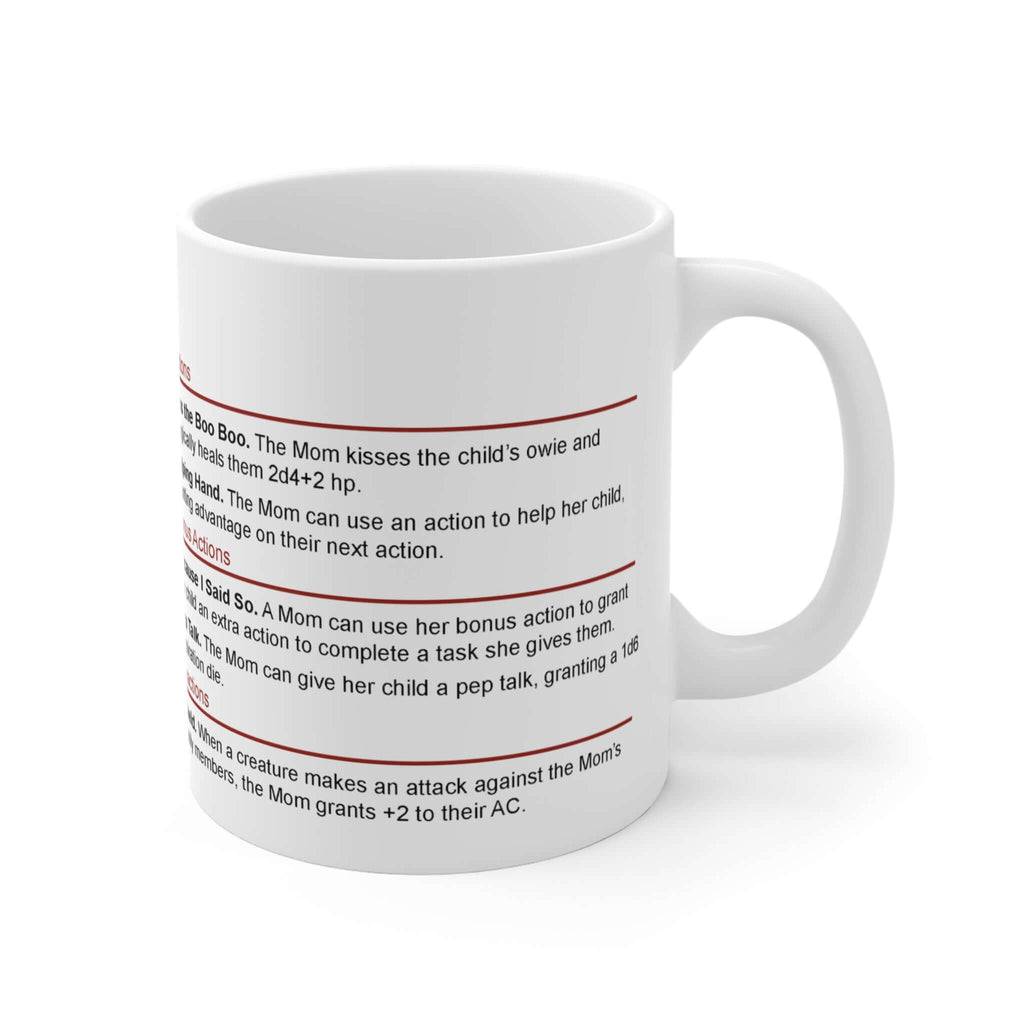 Mom D&D Mug - Stat Block Mug