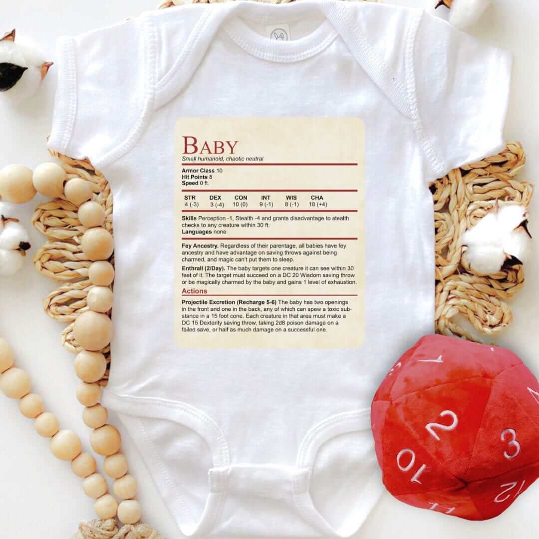 D&D Onesie Baby Stat Block