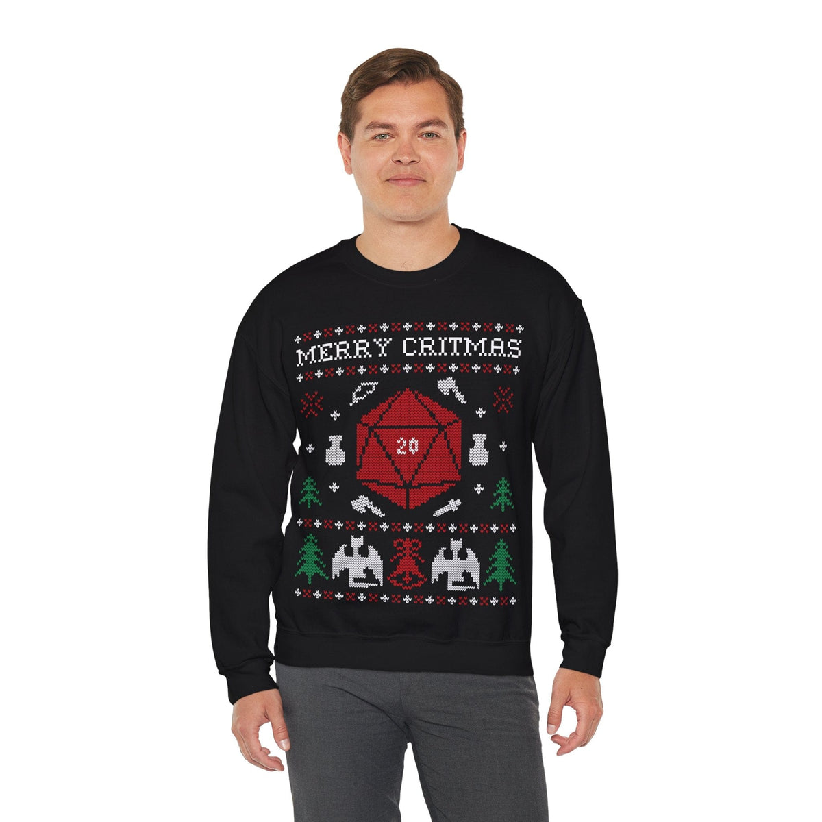 D&D Ugly Christmas Sweater Sweatshirt