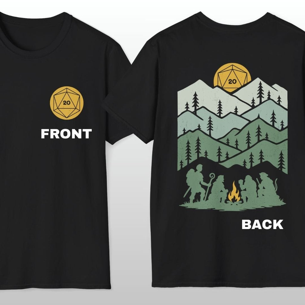 D20 Landscape Front & Back T-Shirt