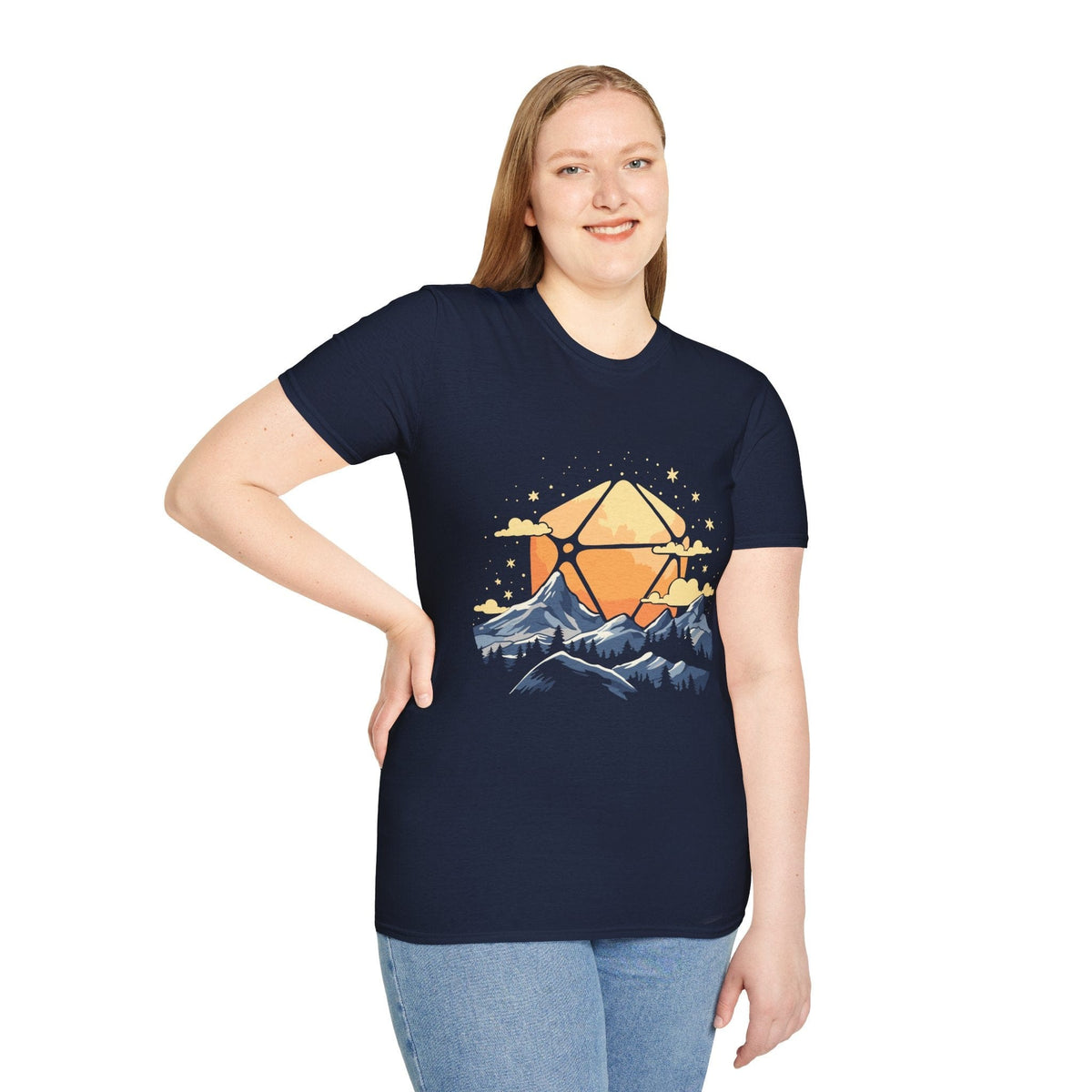 D20 Sun Landscape Blue Orange