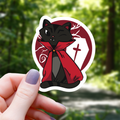Vampire Cat Gothic Sticker - 3"