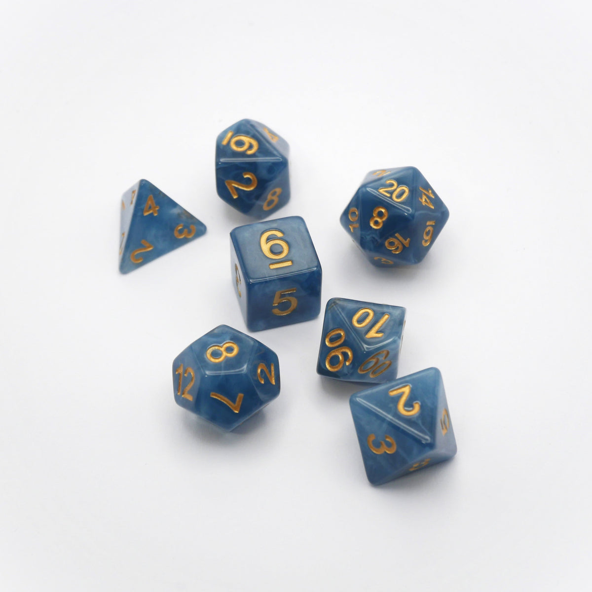 Diffused Dreams - 7 Piece DnD Dice Set | Acrylic RPG Gaming Dice