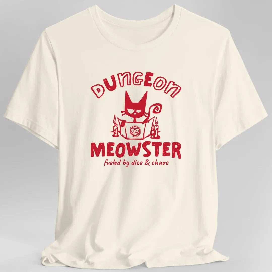 Dungeon Meowster Cat D&D T-Shirt