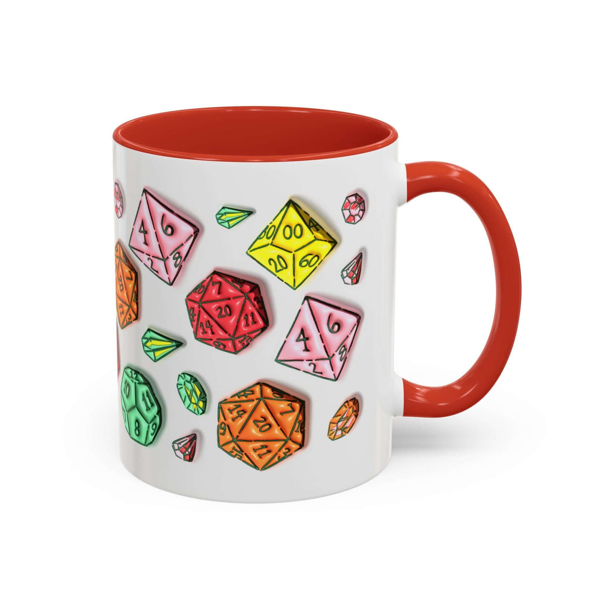 Dungeons and Dragons Mug - Dice Pattern