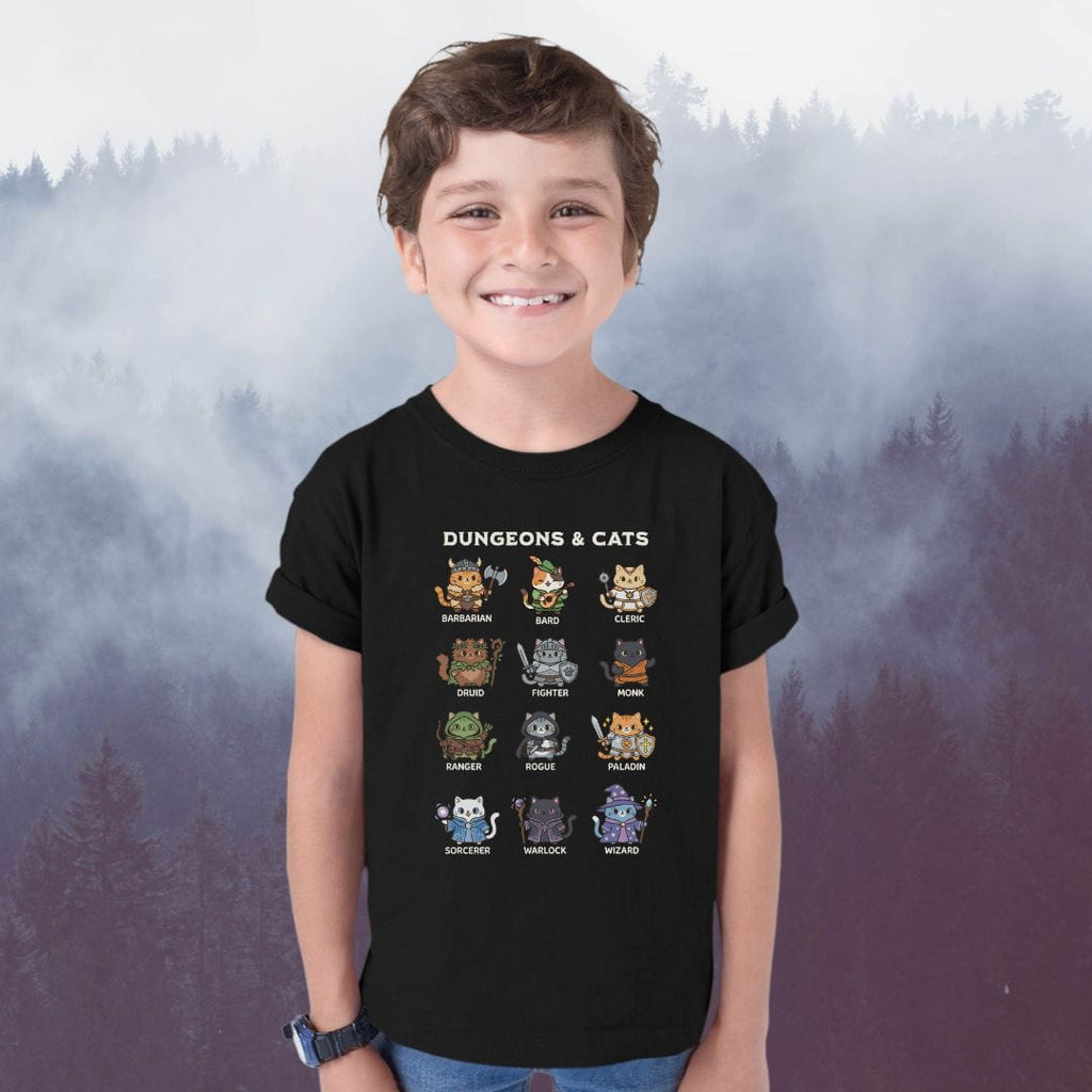 Dungeons & Cats Kids T-shirt
