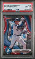 Graded 2024 Topps Bowmans Best Freddie Freeman #32 Baseball Card PSA 10 Gem Mint