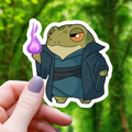 Dark Wizard Fireball Frog Sticker - 3"