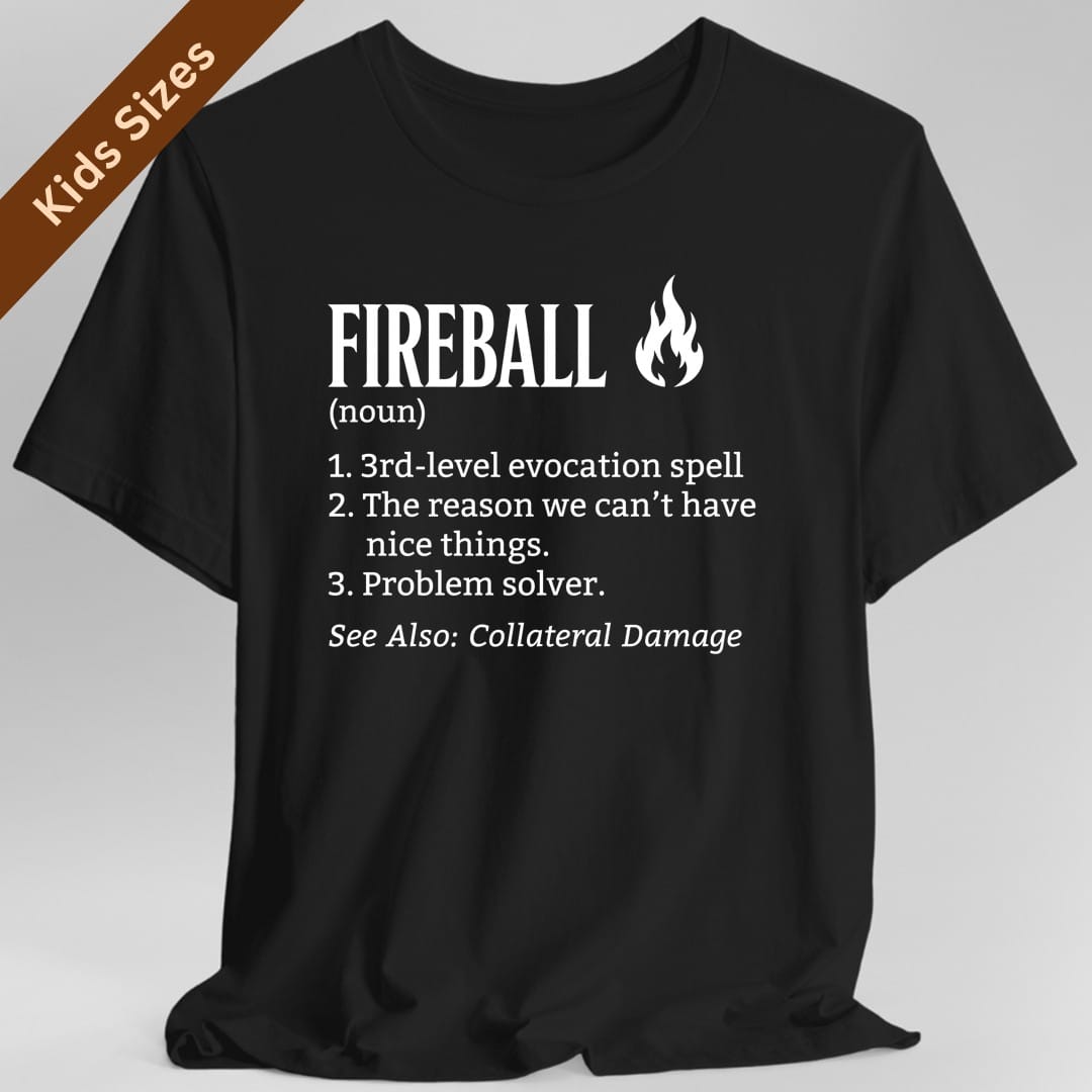 Fireball Definition Kids T-Shirt