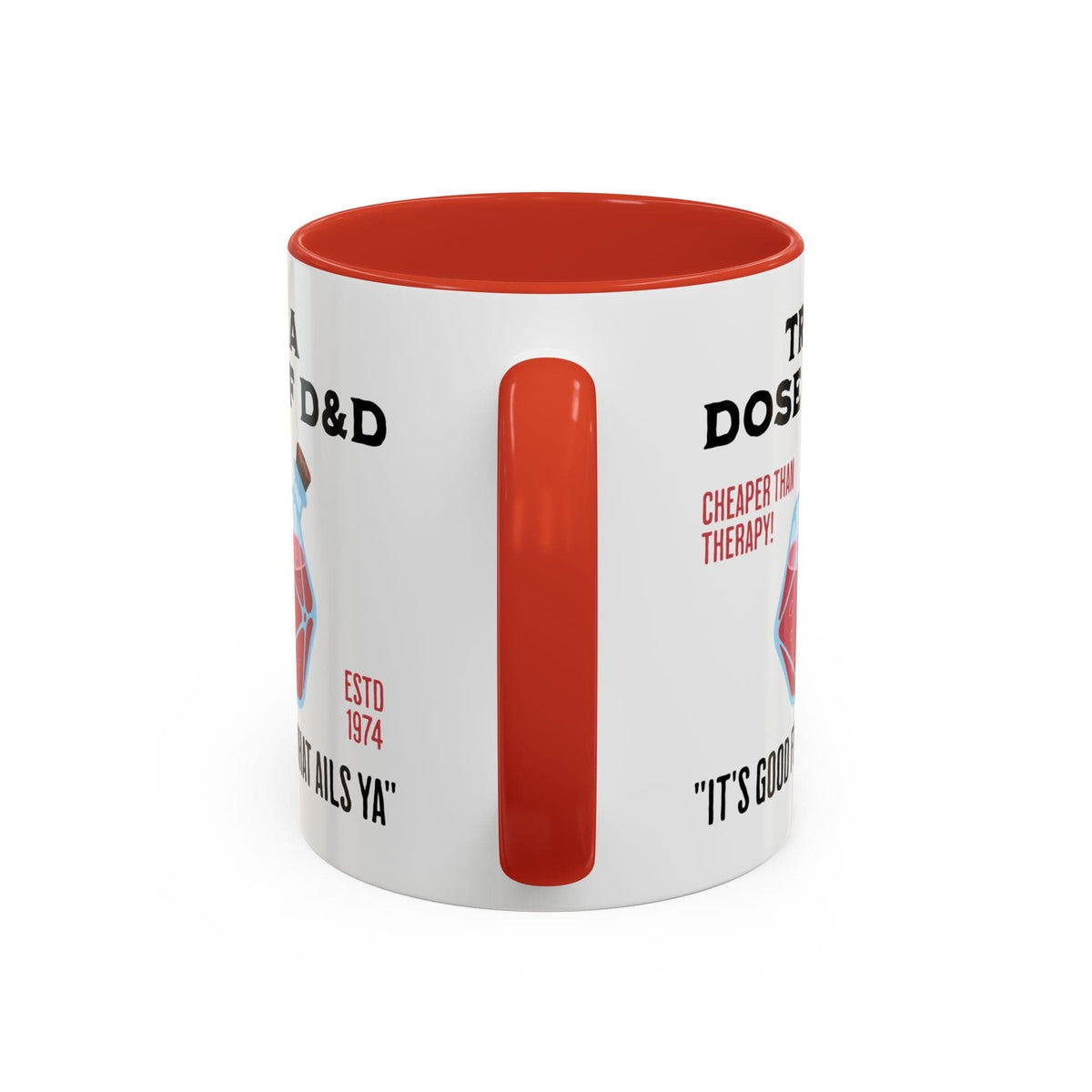 Funny D&D Mug - Try a Dose of D&D