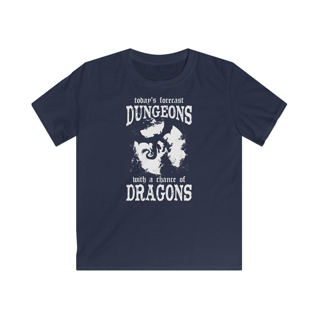 Funny D&D Weather Forecast Kids Tshirt