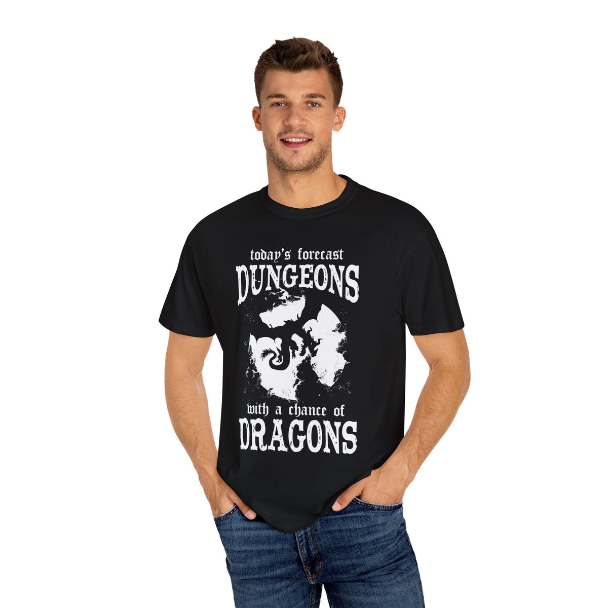 Funny D&D Weather Forecast Tshirt - Comfort Colors