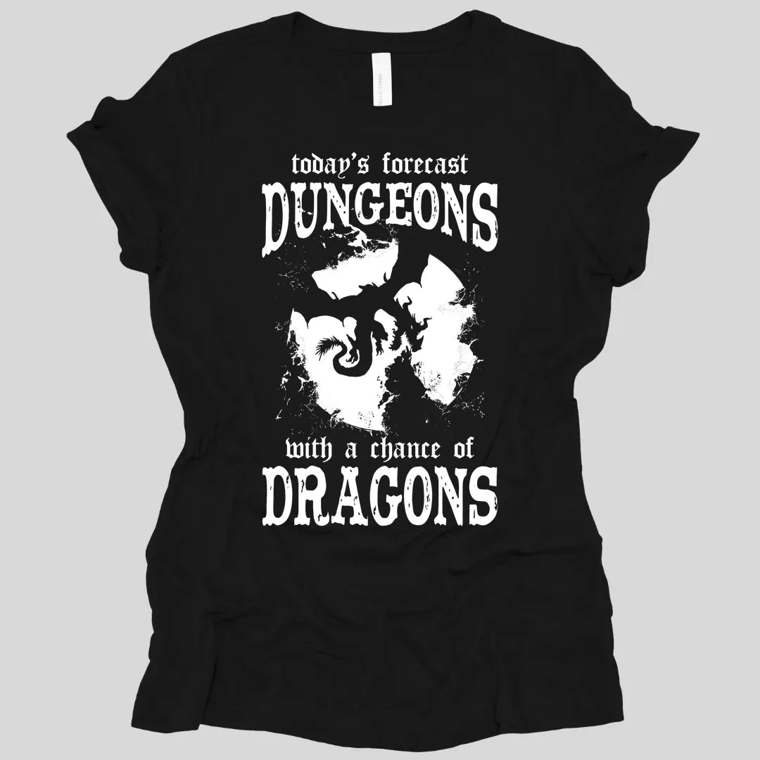 Funny DnD Weather Forecast Women's Tshirt