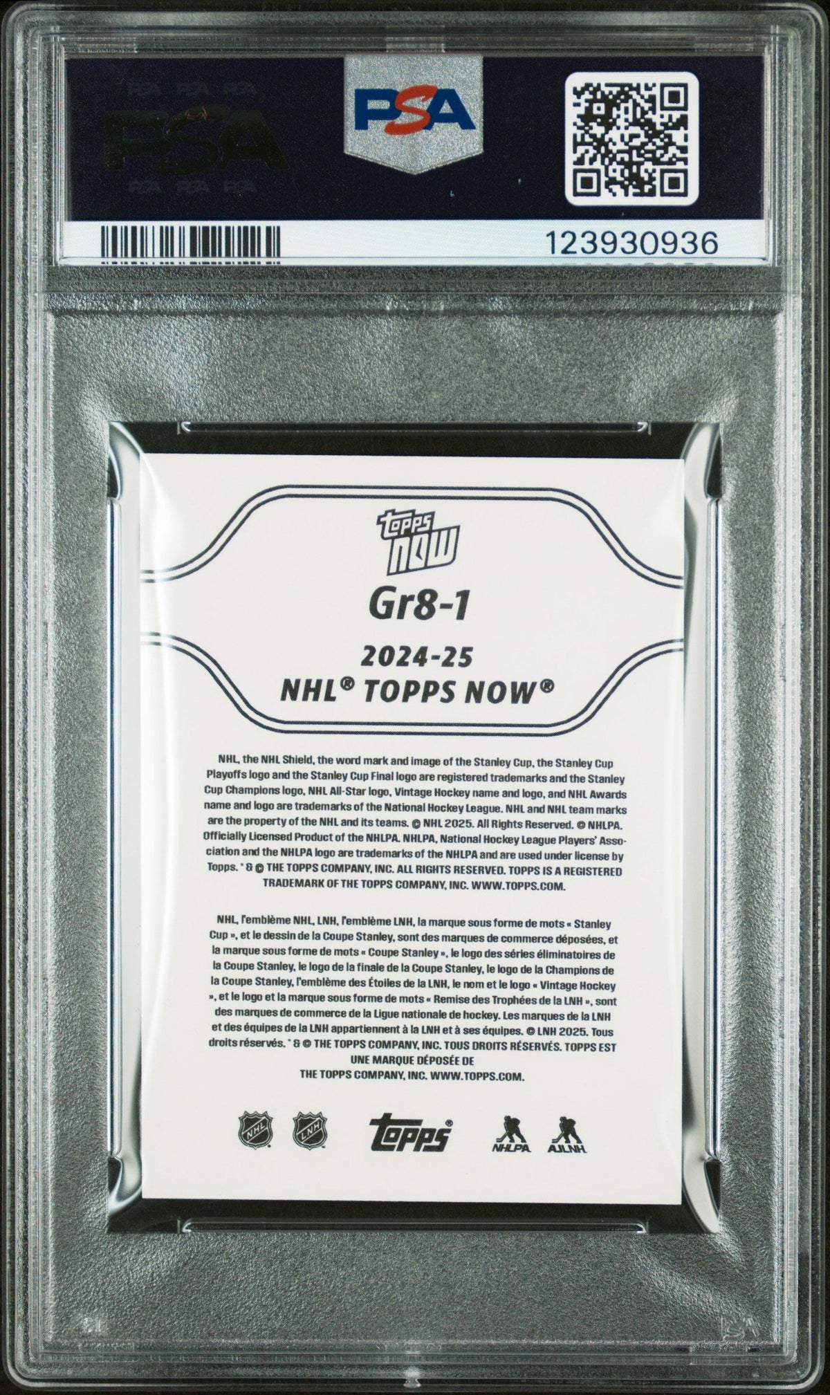 Graded 2024 Topps Now Alex Ovechkin #1 The GR8 Chase Sticker Hockey Card PSA 10 Gem Mint