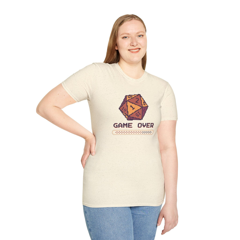 Game Over Crit Fail D20 T-Shirt