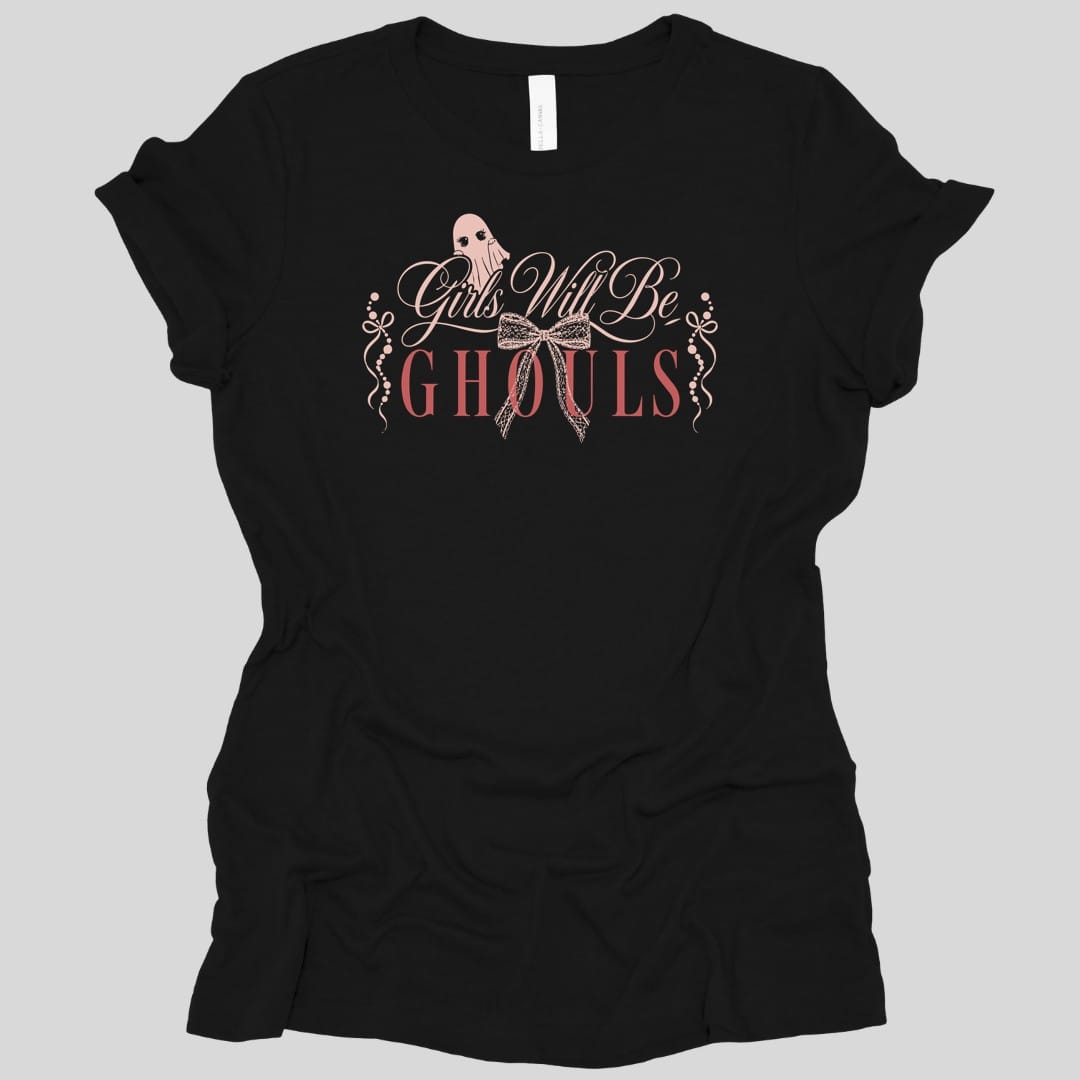 Girls Will Be Ghouls Coquette Women's T-Shirt
